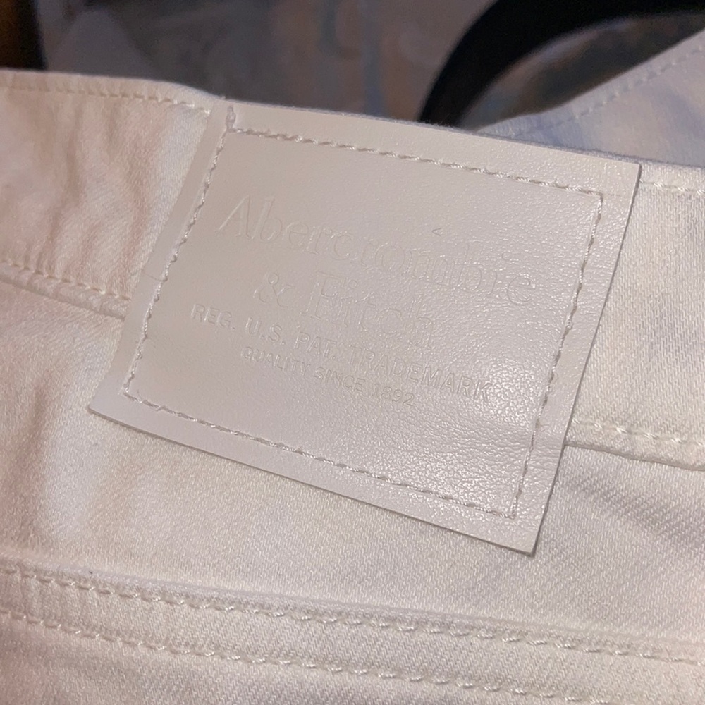 Abercrombie Fitch Skinny Stretch white jeans